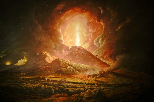 Mount Vesuvius art on Display